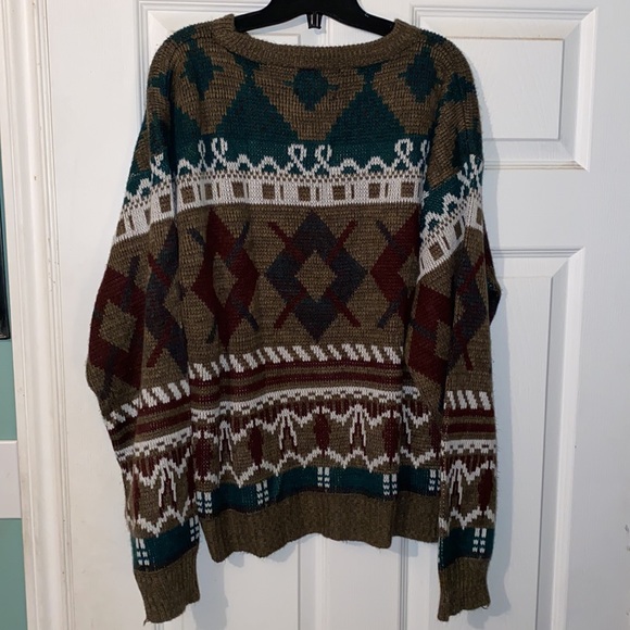 Vintage 90s Navigator Abstract Sweater - Picture 3 of 7